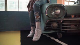 Woman Within - footage of a woman on the hood of a car | Trending HD Video