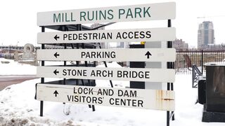 Winterhalter - signages at mill ruins park | Trending HD Video