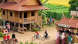 In the old days, village life moved gently.