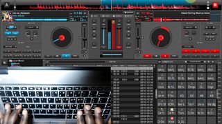 Complex Scribble Scratches + Transformer Scratches + finger Drumming On keyboard laptop Like on Controller