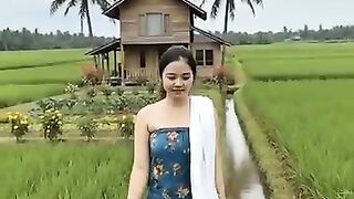 Alam yang damai di tengah persawahan pedesaan #pedesaan #sudutalam #village