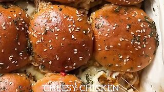 Cheesy Chicken Sliders