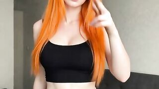 ginger redhead girl dance fyp usa