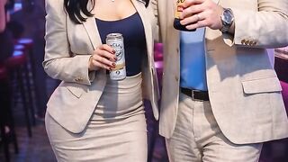 TikTok Exclusive Lenra and I are at a bar enjoying each others company ai lenra777 jasonlundgren bar dating
