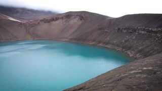 Travelon - scenic view of stunning blue crater lake | Trending HD Video