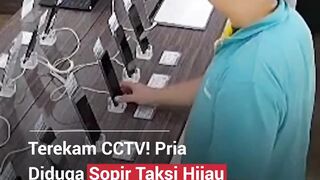 Aksi dugaan pencurian kembali terjadi dan terekam jelas kamera pengawas. ????