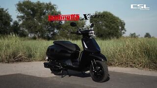 Lambretta X300SR vs X200 Italian Scooters in a Drag Race Electric