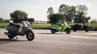 Lambretta X300SR Stock vs. Race Version vs. Modified Drag Race