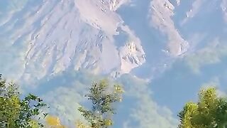 MasyaAllah view gunung Merapi megah sekali