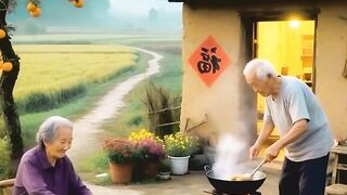 সন্ধ্যায় দাদু রান্না করতেছে দাদি বসে থাকে খাচ্ছে