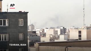 Smoke seen rising in Tehran after US and Israeli attack Iran.