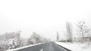 Winterhalter - view from car driving in winter | Trending HD Video