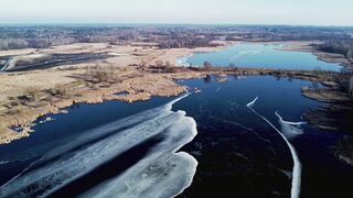 Winter Coat - aerial view of frozen winter lake landscape | Trending HD Video
