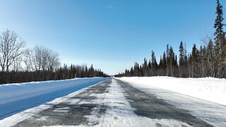 travelite - a road with snow | Trending HD Video