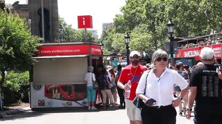 Travelpro - busy day in barcelona | Trending HD Video