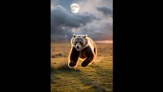 Brown Bear chasing Sun #bear #brownbear