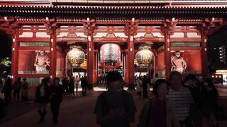 Travelpro - night view of sensoji temple s iconic gate | Trending HD Video