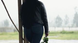 The Shy Snow Woman and the Cursed Ring - sad girl with a rose in a raining day | Trending HD Vi