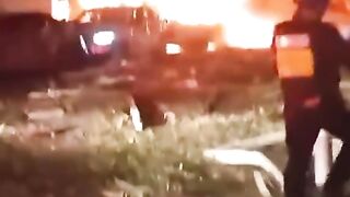 BREAKING Iran has launched missiles toward Israel and the aftermath of the Iranian