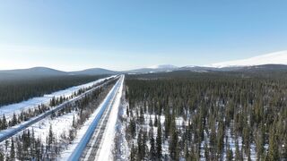 Winter solstice - a winter landscape under a clear blue sky | Trending HD Video