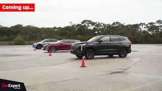 $50k family car DRAG RACE： Haval H6 PHEV vs Audi S5 vs WRX STi vs Nissan Z Nismo vs Tesla Model Y
