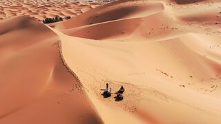 Travelpro - aerial view of expansive desert dunes | Trending HD Video