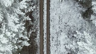 Winterhalter - drone footage of a road and snow | Trending HD Video