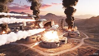 Third world war on planet, Air strikes