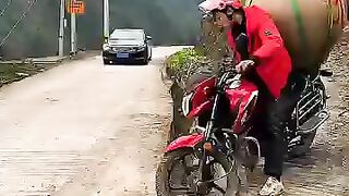 Heroes Of Humanity: The Walking Way is Very Bad Finally A Good Driver Stop The Car & Fixed The Way