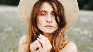 Woman Within - a woman standing in th flower field | Trending HD Video