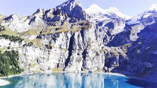Travelpro - breathtaking view of lake oeschinen and swiss alps | Trending HD Video