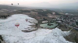 Travelpro - scenic hot air balloons over pamukkale | Trending HD Video