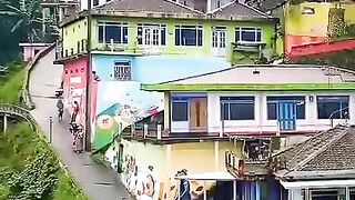 Beautiful Village on the Slopes of Mount Sumbing #naturalbeauty #mountsumbing