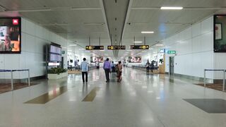 travelite - walking in corridor of airport terminal | Trending HD Video