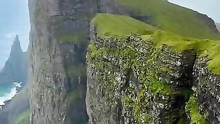 There is no trail to get to this hike in Faroe islands but this has to be one of the most spectacular hikes on the islands.