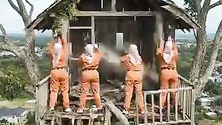 Treehouse Transformation Into a Glowing Wooden Mosque #shorts