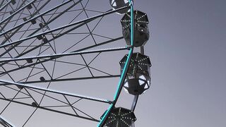 travelite - serene ferris wheel at sunset sky | Trending HD Video