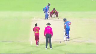 India fall of wickets against west indies
