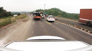 travelite - view of the highway from a car | Trending HD Video