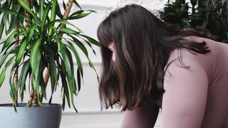 The Shy Snow Woman and the Cursed Ring - a woman doing stretching | Trending HD Video