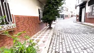 A cute stray cat who loves petting and delicious food.