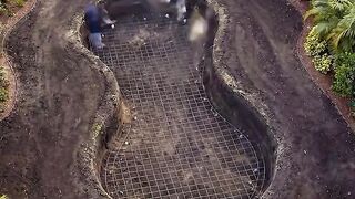 A small mini swimming pool