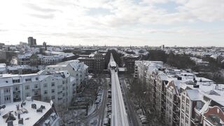 Winterhalter - scenic winter aerial view of urban cityscape | Trending HD Video