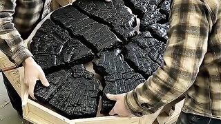 The moment the "lava" this the wood Wait for the final reveal