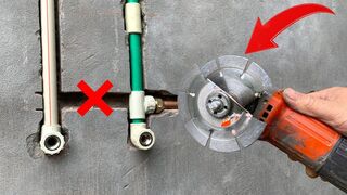Fastest technique to install metal water pipes inside wall