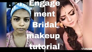 How to do bridal makeup|Engagement bridal makeup||indian makeup||Pakistani bridal makeup|