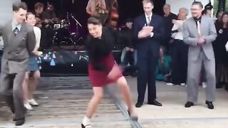Crazy dancing.