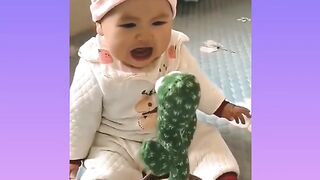 Funniest Babies Scared By Cactus Toy | Cute Babies Funny Video Compilation