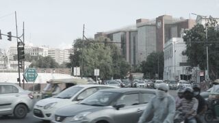 Heavy Traffic at Indira Chowk Delhi