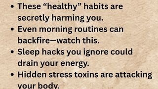 10 Everyday Habits Secretly Destroying Your Health #healthtips #viral #wellness